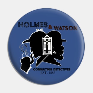 Holmes and Watson Pin
