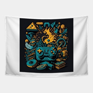 Retro Gamer T-shirt Tapestry