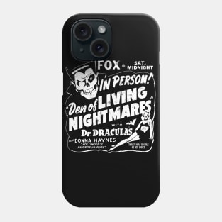 Den of Living Nightmares spook show Phone Case