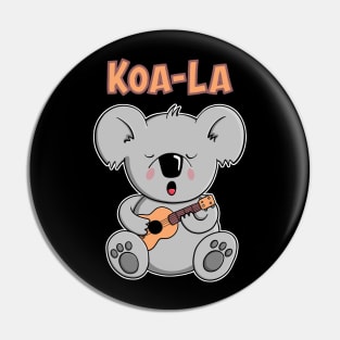 Koala with Ukulele Pin