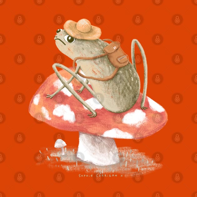 Awkward Toad Ready for Adventure by Sophie Corrigan