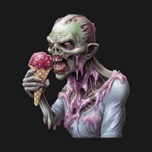 Brain Freeze - A Zombie's Sweet Tooth T-Shirt