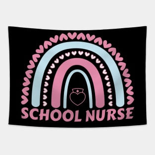 School Nurse Rainbow Leopard Appreciation Nursing For Women Tapestry