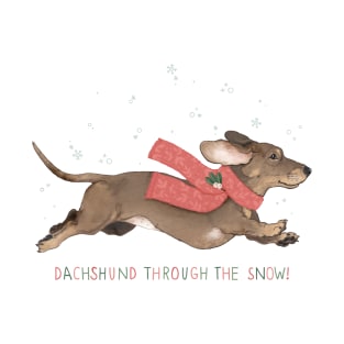 Dachshund Through The Snow T-Shirt