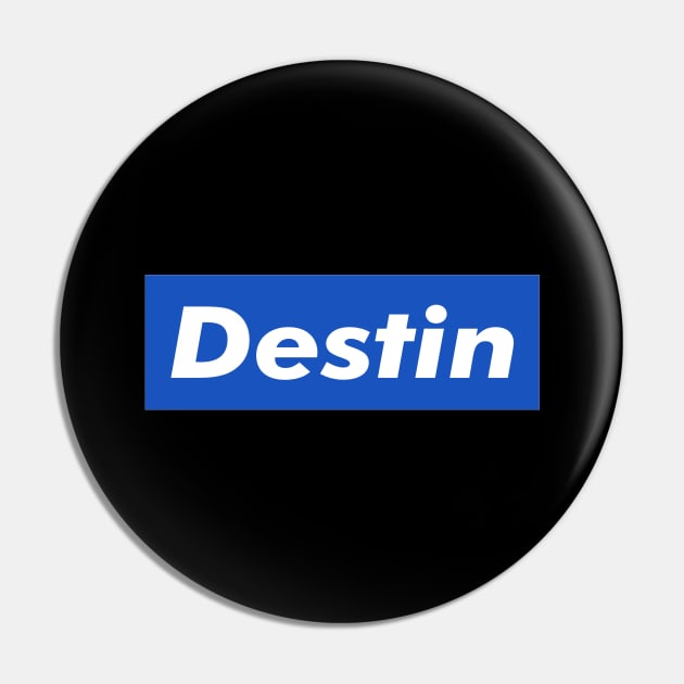 Destin Box Logo Pin by ART BY IIPRATMO