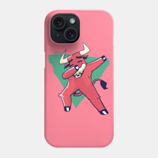 Funny Bull Dabbing Cool Design Phone Case