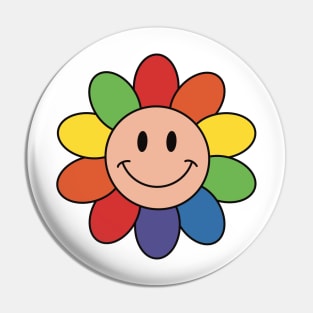 LGBT daisy flower Pin