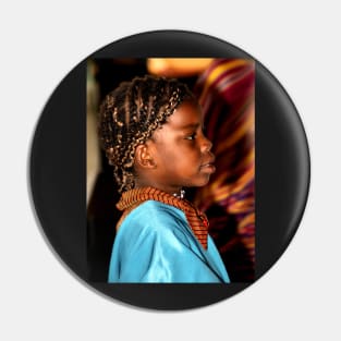 Young Somalian Girl Pin