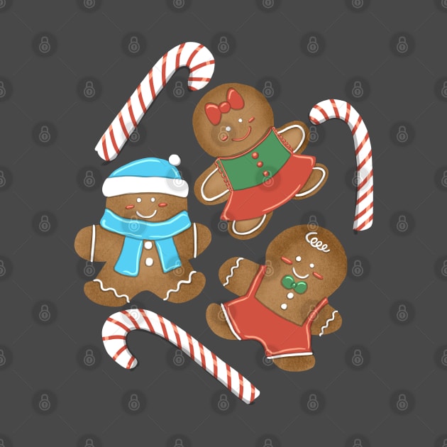 Christmas Gingerbread Cookies by VayArtStudio