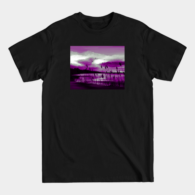 Discover Asexual Pride Marsh Lake Landscape - Asexual Pride - T-Shirt