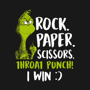 Rock Paper Scissors Throat Punch T-Shirt