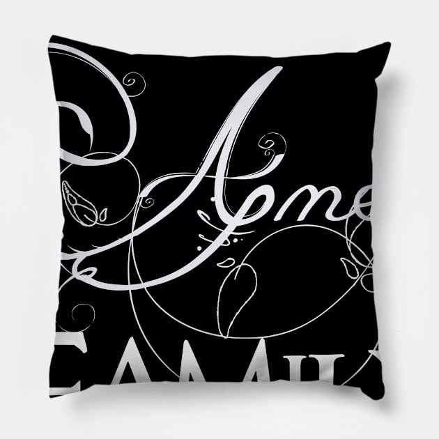 The Amer Family ,Amer NAME Pillow by overviewtru