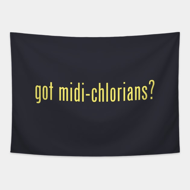 got midi-chlorians? (yellow) Tapestry by frankpepito