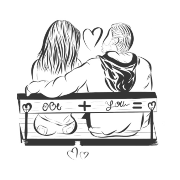 Forever And Always Couple On A Bench Forever And Always Couple