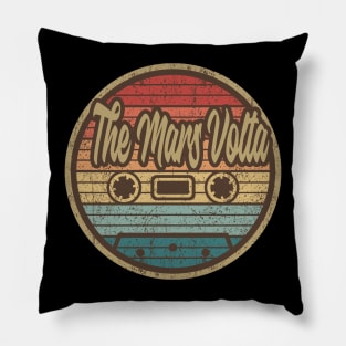 the mars volta cassette retro circle Pillow