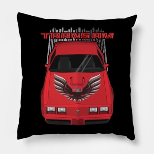 Firebird Trans Am 79-81 - red and black Pillow