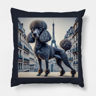 Avant-Garde French Poodle Pillow