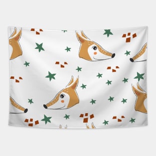 Fox Pattern Tapestry