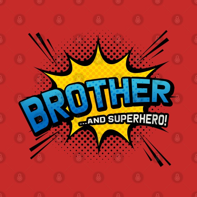 Brother & Superhero - Comic Book Style Gift by Elsie Bee Designs