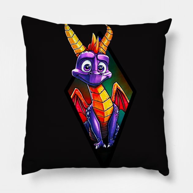 Da drago Pillow by TyJys Ink&Design