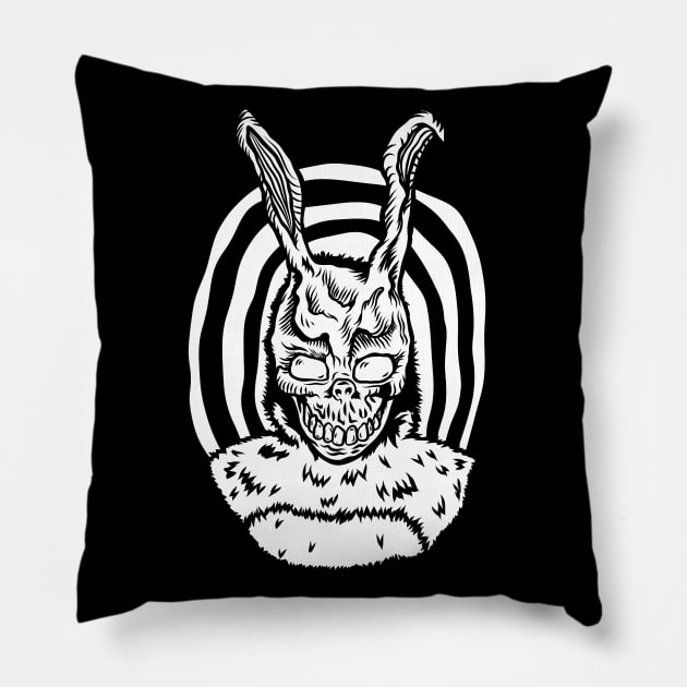 Donnie Darko "Frank the Rabbit" Pillow by HeichousArt