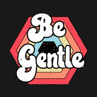 Be Gentle Hexagon Sunset with Bee T-Shirt