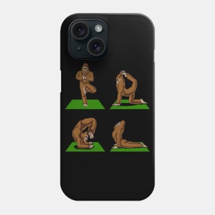 Bigfoot Yoga Poses Phone Case