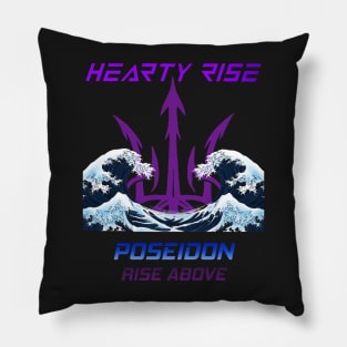 Hearty Rise Poseidon Without Squid Hunters Logos Pillow