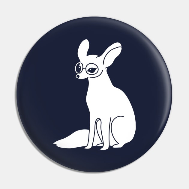 Little Fennec fox Pin by Wlaurence