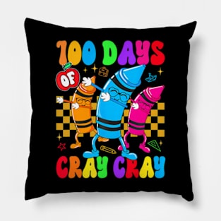 100 Days Cray Cray Of School Teacher Boys Girls Pillow