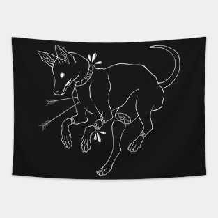 hunter minimal Tapestry