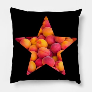 Peach Fruit Star Pillow