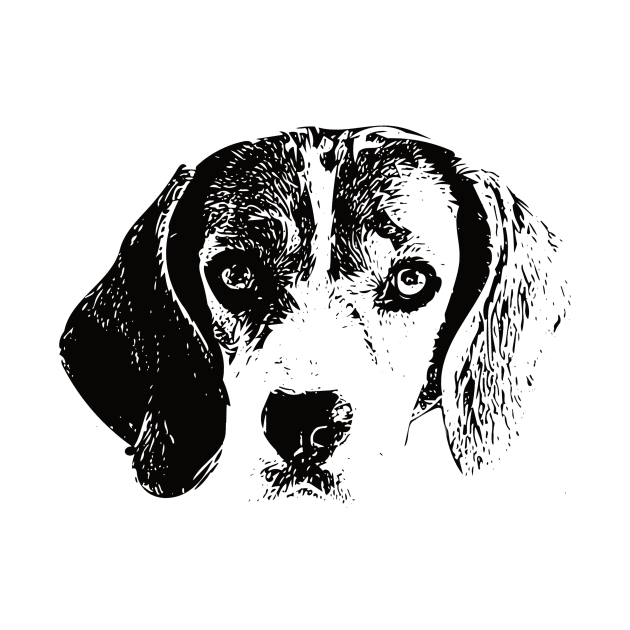 Beagle Face Design - A Beagle Christmas Gift by DoggyStyles