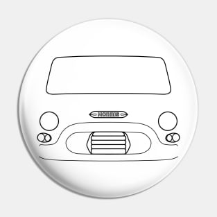 Morris J4 van outline graphic (black) Pin