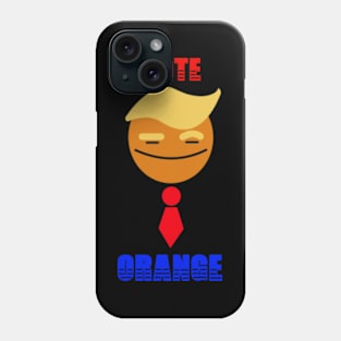 Vote Orange: Smile Face Trump with Tie Phone Case