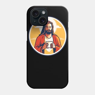 Christian Jesus Drinking Tea Phone Case