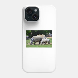 Southern White Rhino Rhinoceros Phone Case