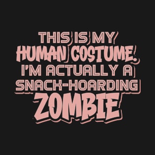 This Is My Human Costume Food Lover Zombie T-Shirt