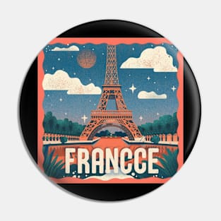 France Effil Tower Art Pin