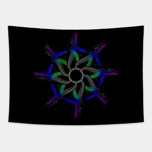 MANDALA WHALES Tapestry