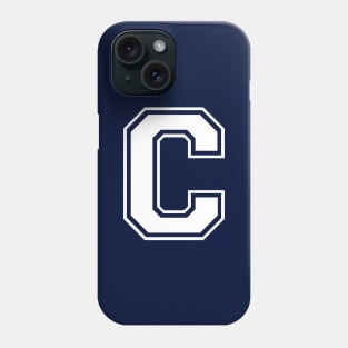 Initial Letter C - Varsity Style Design Phone Case