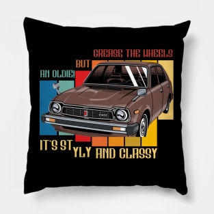 An Oldie! Grease The Wheels It Is Still Styly and Classy Pillow