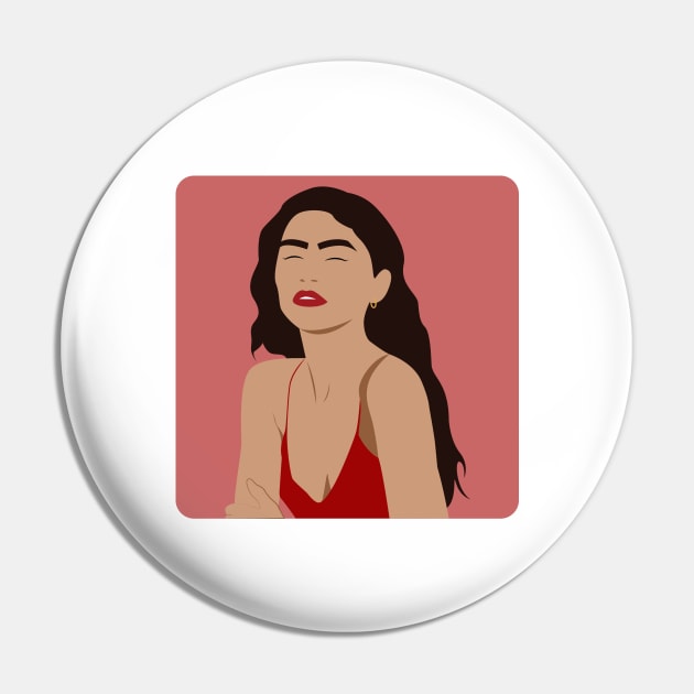 Zendaya Portrait Pin by AndyDesigns