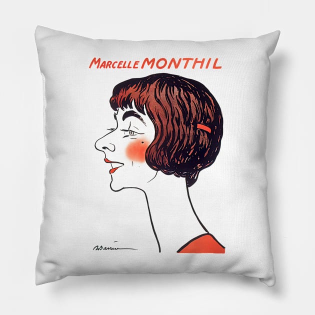 Marcelle Monthil Pillow by CultOfRomance