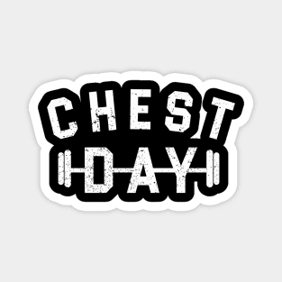 Chest day bodybuilding workout Magnet