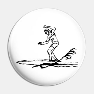 Surfer Sketch Pin