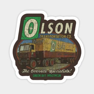 Olson Transportation Co. 1927 Magnet