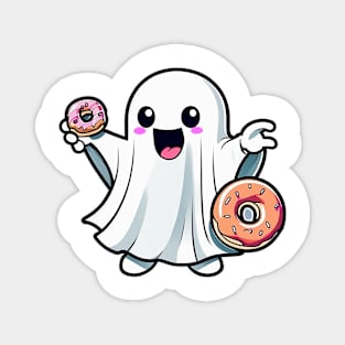 Happy Ghost - Donut Magnet