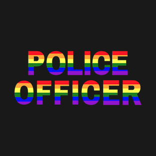 Police Officer Rainbow Pride T-Shirt