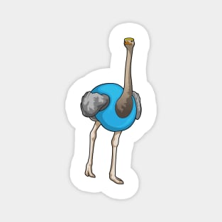 Ostrich Running Fitness Magnet